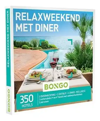 Bongo cadeaubon Relaxweekend met Diner