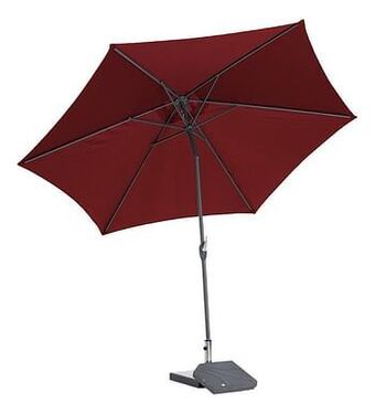 Dreamland Aluminium parasol diameter 3 m bordeaux aanbieding