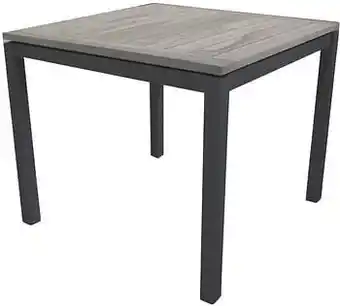 Dreamland Ocean tuintafel Marbella grey wash/antraciet L 90 x B 90 cm aanbieding