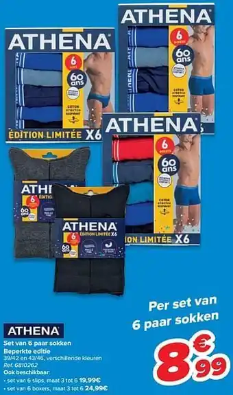 Carrefour Set van 6 paar sokken beperkte editie aanbieding