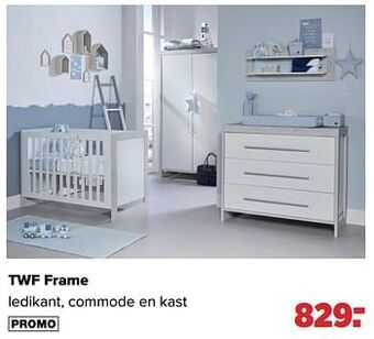 Baby-Dump Twf frame ledikant, commode en kast aanbieding
