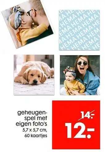 Geheugenspel met eigen foto’s