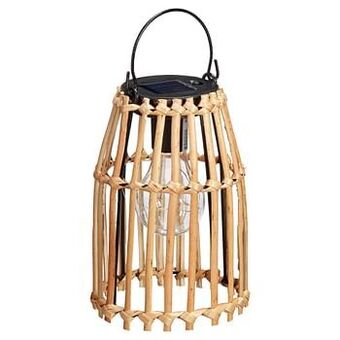 Kwantum Solar Lantaarn Bamboe Naturel aanbieding