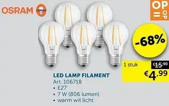 Led lamp filament Art. 106718