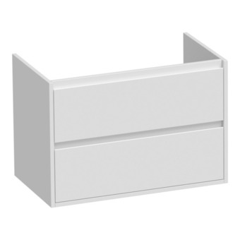 Sawiday Saniclass New Future onderkast 80.2x45.5x55cm hangend met 2 softclose lades MDF hoogglans wit SHOWROOMMODEL aanbieding
