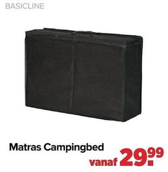 Baby-Dump Basicline matras campingbed aanbieding