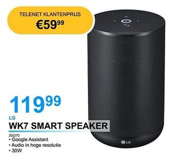 Lg wk7 smart speaker