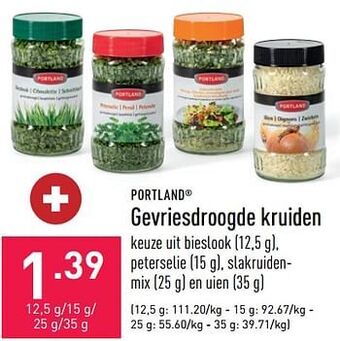 ALDI Gevriesdroogde kruiden aanbieding
