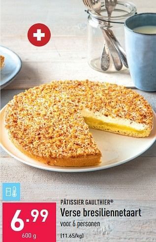ALDI Verse bresiliennetaart aanbieding
