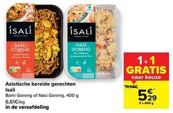 Carrefour Aziatische bereide gerechten isali aanbieding