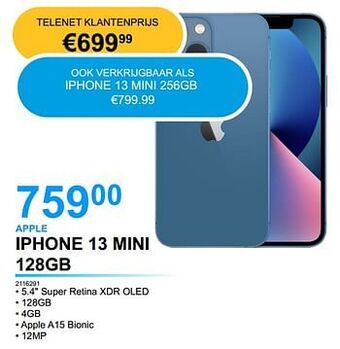 Apple iphone 13 mini 128gb