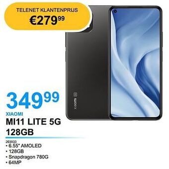 Elektro Van Assche Xiaomi mi11 lite 5g 128gb aanbieding