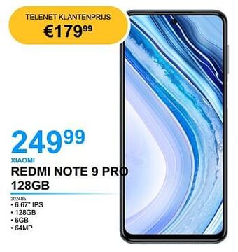 Elektro Van Assche Xiaomi redmi note 9 pro 128gb aanbieding