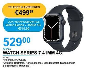 PCS Knokke Apple watch series 7 41mm 4g aanbieding