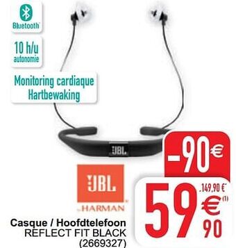 Cora Jbl casque - hoofdtelefoon reflect fit black aanbieding