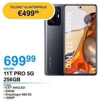 Elektro Van Assche Xiaomi 11t pro 5g 256gb aanbieding