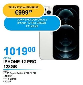 Derco Systems Apple iphone 12 pro 128gb aanbieding