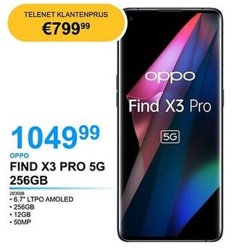 Computer Checkpoint Oppo find x3 pro 5g 256gb aanbieding