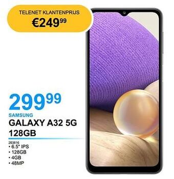 Elektro Van Assche Samsung galaxy a32 5g 128gb aanbieding