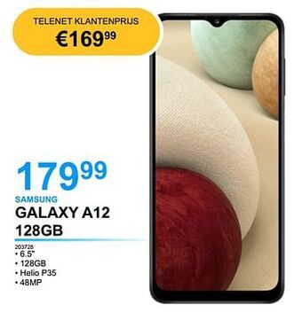 EHBO PC Samsung galaxy a12 128gb aanbieding