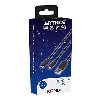 KABEL KONIX DOUBLE CORDON PAD PS4