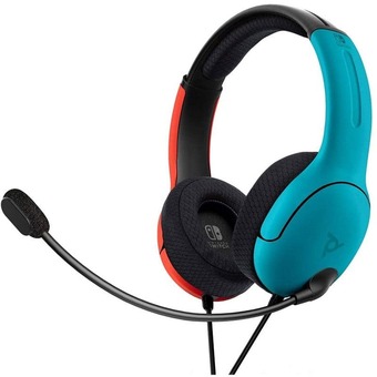 Electro Depot Hoofdtelefoon micro PDP LVL40 SWITCH blauw/rood aanbieding