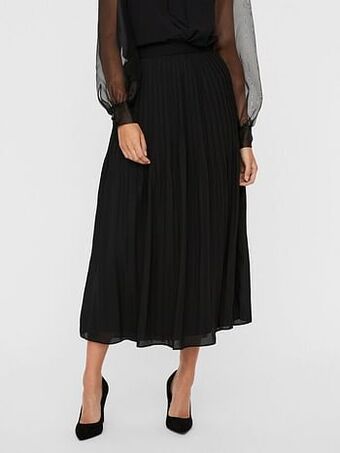 Berca Shoes Vero Moda Rok Geplooid Zacht Materiaal - Zwart aanbieding