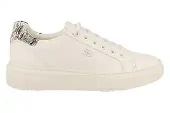 Berca Shoes Esprit Veterschoen Dames Trend Dierenprint - Wit aanbieding