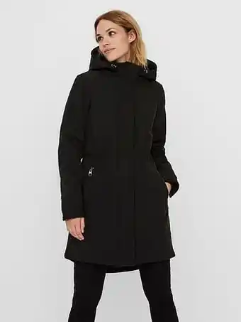Berca Shoes Vero Moda Vest Vero Moda Vest Cleanmila Met Warm Gevoerde Kap in Velours - Zwart aanbieding