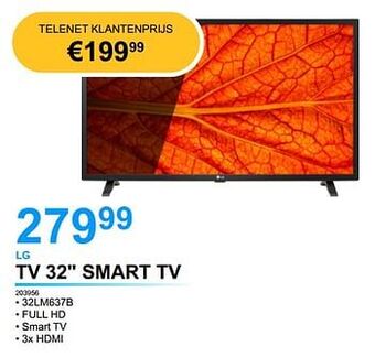 Computer Checkpoint Lg tv 32`` smart tv 32lm637b aanbieding