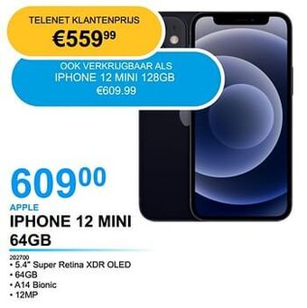 Derco Systems Apple iphone 12 mini 64gb aanbieding