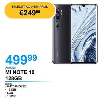 Xiaomi mi note 10 128gb