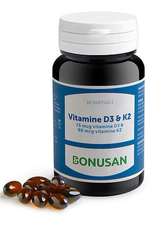 Bonusan Vitamine D3 & K2 Softgels