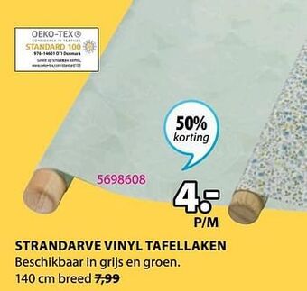 Jysk Strandarve vinyl tafellaken aanbieding