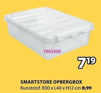 Jysk Smartstore opbergbox aanbieding