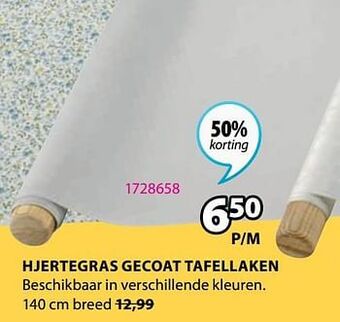 Jysk Hjertegras gecoat tafellaken aanbieding