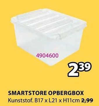 Jysk Smartstore opbergbox aanbieding