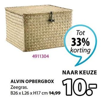 Jysk Alvin opbergbox aanbieding