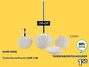 Jysk Nore tandenborstelhouder aanbieding