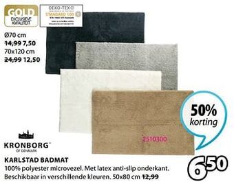 Jysk Karlstad badmat aanbieding