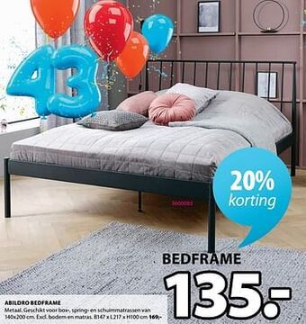 Jysk Abildro bedframe aanbieding