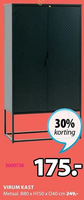 Jysk Virum kast aanbieding