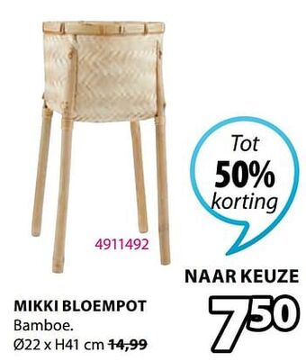 Jysk Mikki bloempot aanbieding