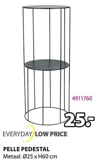Jysk Pelle pedestal aanbieding