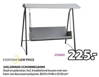 Jysk Juelsminde schommelbank aanbieding