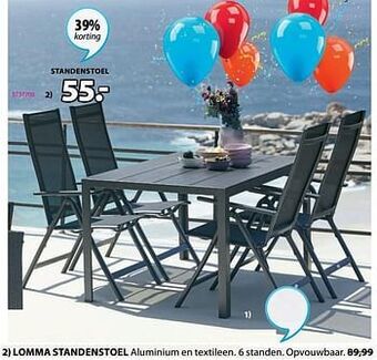 Jysk Lomma standenstoel aanbieding
