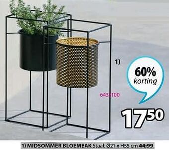 Jysk Midsommer bloembak aanbieding