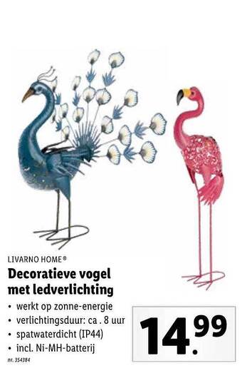 Lidl Decoratieve Vogel Met Ledverlichting aanbieding