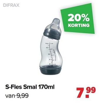 Baby-Dump Difrax s-fles smal aanbieding