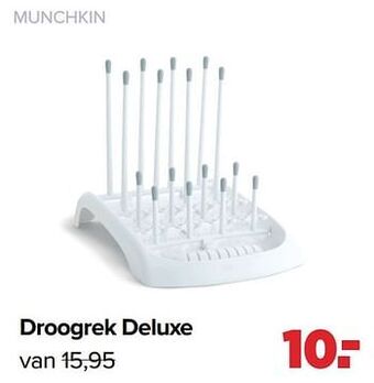 Baby-Dump Munchkin droogrek deluxe aanbieding